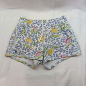 Polo Ralph Lauren Sweat Shorts Women's XS Embroidered Floral Drawstring Cotton